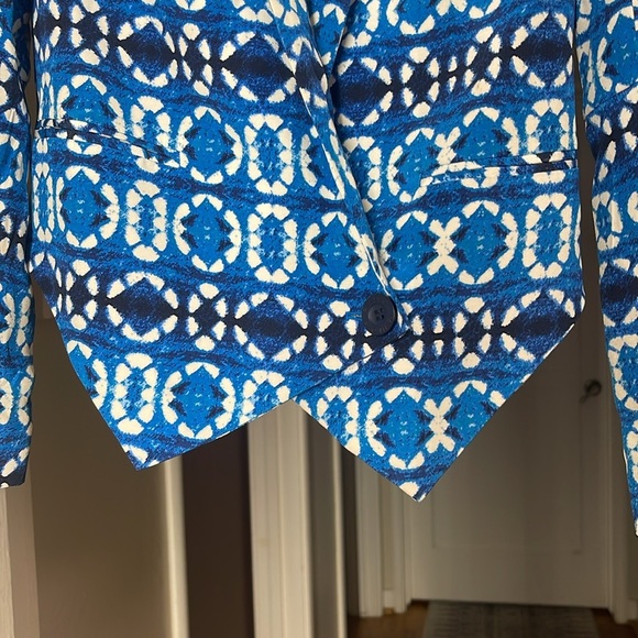 Rebecca Minkoff silk printed blazer EUC - Picture 5 of 8